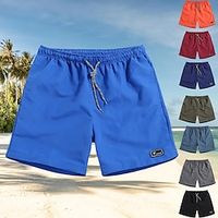 Men's Swim Trunks Swim Shorts UV Sun Protection Lightweight Quick Dry Swimwear Bottoms Swimming Diving Surfing Beach Solid Colored Summer Lightinthebox - thumbnail