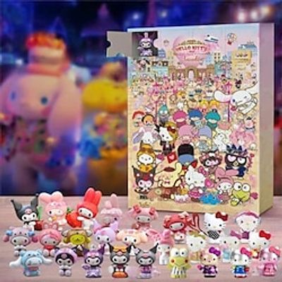 Christmas Gift Advent Calendar Keychain Surprise Blind Box -24 Day Advent Elk Festival Calendar Blind Box Resin Pendant Gift Box Fun Xmas Gift Lightinthebox