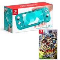 Nintendo Switch Lite - Turquoise With Mario Strikers: Battle League