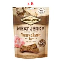 Carnilove Jerky Snack Turkey & Rabbit Bar 100g Pack Of 6