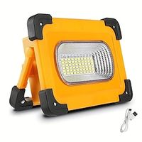 1pc Portable LED Work Light, 36W Solar and USB Rechargeable Spotlight With Stand Lightinthebox - thumbnail