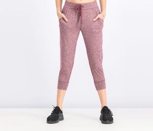 Womens Brushed Tech Jersey Capri Pants  Maroon