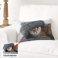Customized Lumbar Pillow Cover Add your Image Personalized Photo Design Picture Fashion Casual Pillowcase Cushion Cover 1pc Lightinthebox - thumbnail