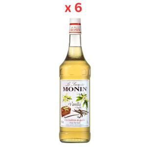 Monin Vanilla Syrup - 1 Ltr Pack Of 6