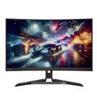 Lenovo Legion R27qc-30 27inch QHD 2560x1440 Curved Monitor, 180Hz, Anti-glare, HDMI, DP, AMD FreeSync, VESA, Adjustment - 67C6GAC2AE