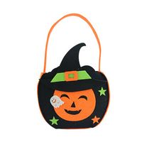 Halloween Pumpkin Decoration DIY Non-Woven Bags Pumpkin Candy Bags Gift Bags For Children