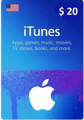 $20 USA Apple iTunes Card (Instant E-mail Delivery) $20 USA Apple iTunes Card (Instant E-mail Delivery)