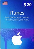 $20 USA Apple iTunes Card (Instant E-mail Delivery)