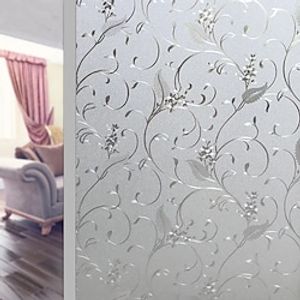 Window Covering Flowering Vine Film Static Privacy Decoration Self Adhesive for UV Blocking Heat Control Glass Window Stickers 100X45CM miniinthebox
