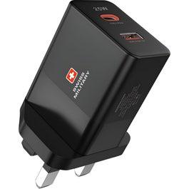 Swiss Military 25W Dual Port USB Charger, Black