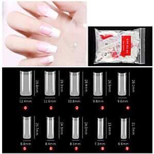500PCS  French Square Natural Manicure French Pointed Nail Seamless Nail Ballet Nail Transparent Nail Toe Nail Toe Nail Piece miniinthebox