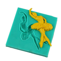 DIY Chocolate Mold Silicone Ballet Dancing Girl Cake Fondant Mold