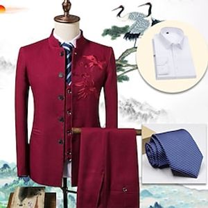 Retro Vintage Roaring 20s 1920s Outfits Suits  Blazers The Great Gatsby Gentleman Men's Cosplay Costume Masquerade Party Party  Evening Coat miniinthebox