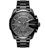 Diesel Mega Chief Black Stainless Steel Mens Watch - DZ4355