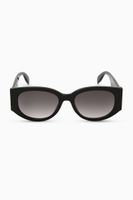 McQueen Graffiti Oval Sunglasses - thumbnail