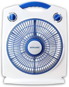 Sonashi SBF-7030 10 inch Box Fan Blue, SBF-7030