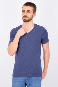 Mens Short Sleeve V-neck T-Shirt  Navy
