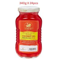 Golden Swan Sweet Coconut Gel Red Nata De Coco 340G (Pack of 24)