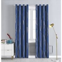 Blackout Curtain Hot Stamping ,1 Panel Grommet Thermal Insulated Room Darkening Curtains for Bedroom and Living Room Lightinthebox - thumbnail