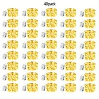 40 Packs 2M-20Leds Copper Wire Lights Battery Powered Three Modes of Constant Light Fast Flash Slow Flash Christmas Halloween Wedding Indoor and Outdoor Decorative Light Strings miniinthebox - thumbnail