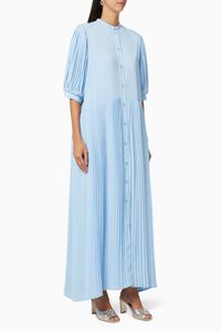 Plissé Crepe Dress