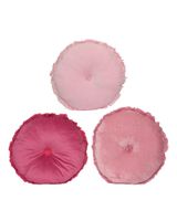 Homesmiths Christmas Cushion Velvet Round Assorted 1 Piece