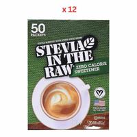 Stevia In The Raw Zero Calorie Sweetener 50 Sachets, 12X40G