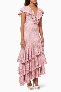 La Catalina Maxi Dress in Viscose Blend