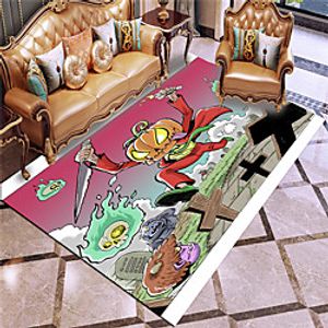 Rectangle Area Rugs Hand Tufted Flannelette Non Skid Halloween Halloween miniinthebox