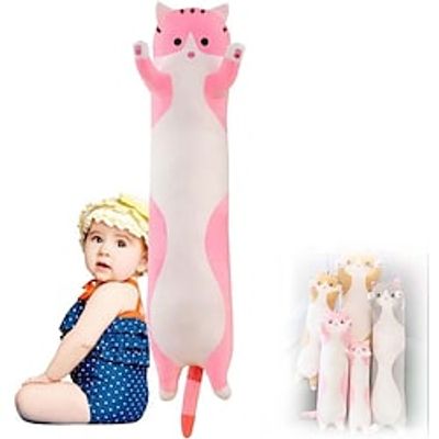 Long Cat Pillow Plush Toy Doll Birthday Gift Home Relax Decoration Lightinthebox