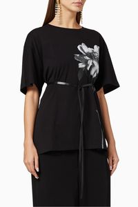 Flowersity Print Cotton T-Shirt