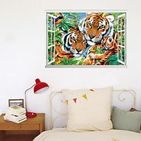 3D / Animals Wall Stickers Bedroom / Stair, Removable / Pre-pasted PVC Home Decoration Wall Decal 1pc miniinthebox - thumbnail