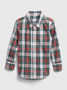 Toddler Poplin Print Shirt