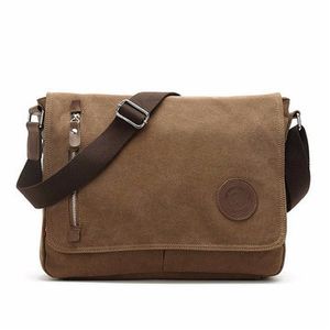 Men Canvas Casual Business Outdoor Sport Shoulder Bags Leisure Crossbody Bags
