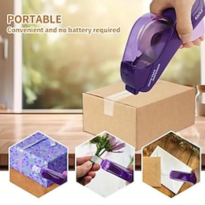 Eagle Automatic Tape Cutter, All-inclusive Handheld Tape Cutter, No Battery Required, Perfect For Christmas  Family Gift Packaging, with One Rolls Of Tape miniinthebox