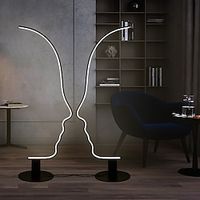 Floor Lamp Multi-shade  Ambient Lamps  Christmas Wedding Decoration Artistic  Modern Contemporary For Study Room  Office  Hallway Aluminum AC100-240V Black  White  Gold Lightinthebox - thumbnail