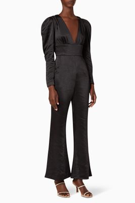 The Teri Satin Jumpsuit The Teri Satin Jumpsuit