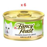 Purina Fancy Feast Grilled Cat Wet Food Salmon 85g (Pack Of 6)