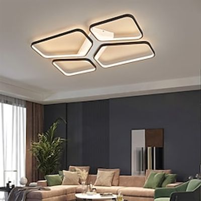 LED Ceilling Light Geometric Design 4875cm Modern Metal Hanging Chandelier Light 468 Heads LED Suspension Light Creative Hanging Ceiling Light in Black for Living Room Restaurant Bar 110-240V Lightinthebox