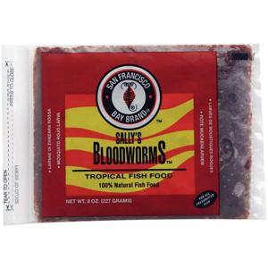 San Fransisco Bay Bloodworm Frozen Flat 8Oz, 227g