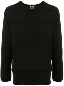 Black Comme Des Garçons panelled jumper