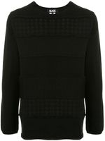 Black Comme Des Garçons panelled jumper