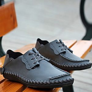 Men's Oxfords Classic Daily PU Light Brown Black Yellow Summer miniinthebox