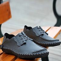 Men's Oxfords Classic Daily PU Light Brown Black Yellow Summer miniinthebox - thumbnail