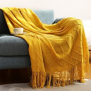 Blankets  Throws, Solid Color Cotton Soft Comfy Blankets Lightinthebox
