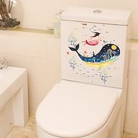 Toilet Underwater World Whale Turtle Starfish Cute Rabbit Portable Toilet Sticker Home Decoration Wall Stickers kitchen Children's Room Toilet Bathroom ZY259ZY261ZY287PH2075 1sheet Lightinthebox - thumbnail