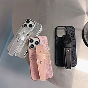 Phone Case For Apple Back Cover iPhone 14 13 12 11 Plus Pro Max Portable Anti-lost Anti-Scratch Word / Phrase PC PU Leather miniinthebox