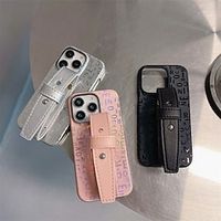 Phone Case For Apple Back Cover iPhone 14 13 12 11 Plus Pro Max Portable Anti-lost Anti-Scratch Word / Phrase PC PU Leather miniinthebox - thumbnail