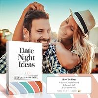 Date Night Ideas For Couple Romantic Gift Fun Adventurous Card Game With Exciting Date Scratch Off The Card Ideas For Couple Girlfriend Boyfriend Newlywed Wife Or Husband miniinthebox - thumbnail