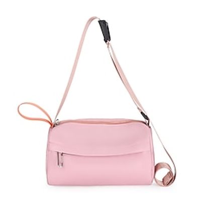 Women's Crossbody Bag Nylon Daily Zipper Large Capacity Foldable Lightweight Solid Color Black Pink Blue miniinthebox